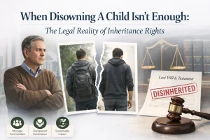 disinherit a child in India | inheritance rights in India | Hindu Succession Act Will