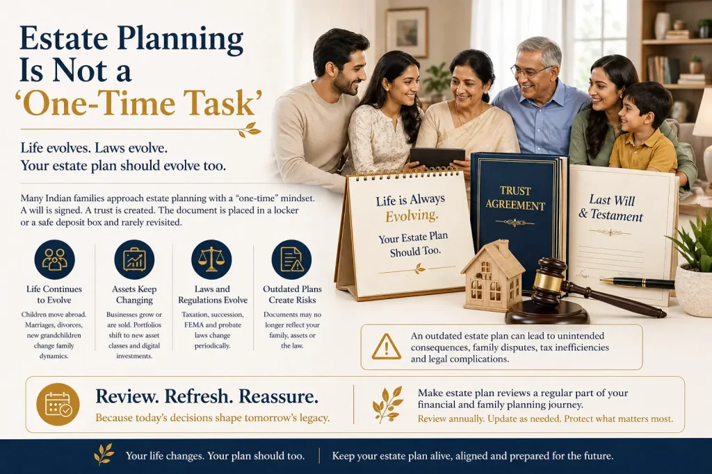 Estate plan review update will and trust outdated estate planning risks