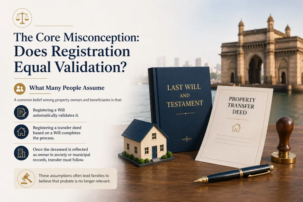 Probate requirement in Mumbai Property transfer through Will registered will & probate in mumbai