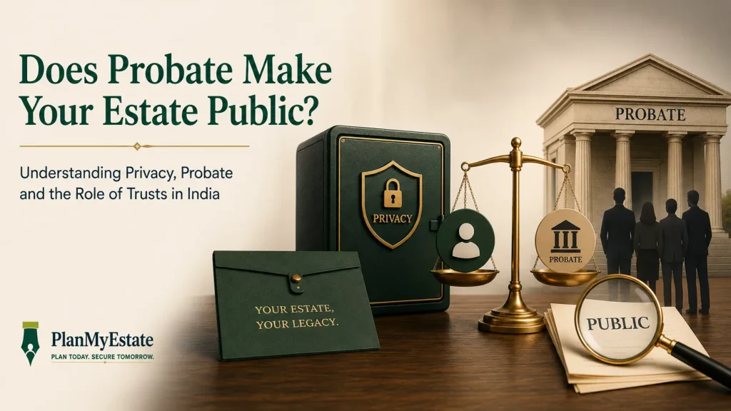 Private family trust Will probate process