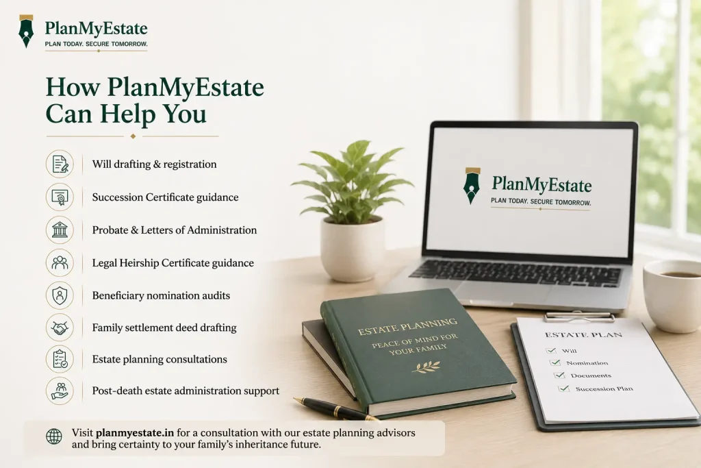 Legal heir certificate India Proof of inheritance property Succession certificate vs legal heir certificate Property transfer after death India Legal heir property rights