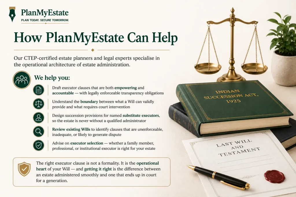 Executor powers in India Beneficiary rights Will Remove executor of Will Section 301 Indian Succession Act Estate planning India