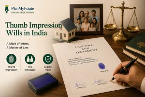 Thumb Impression Will India Legal Validity of Will in India Will Signed by Thumb Impression Indian Succession Act Section 63 Probate of Thumb Impression Will