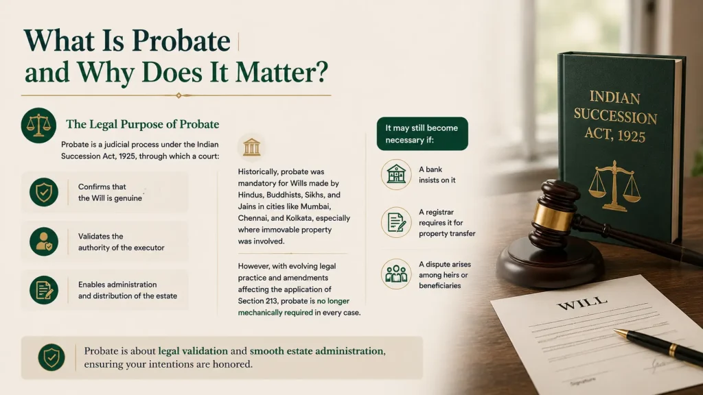Private family trust Will probate process