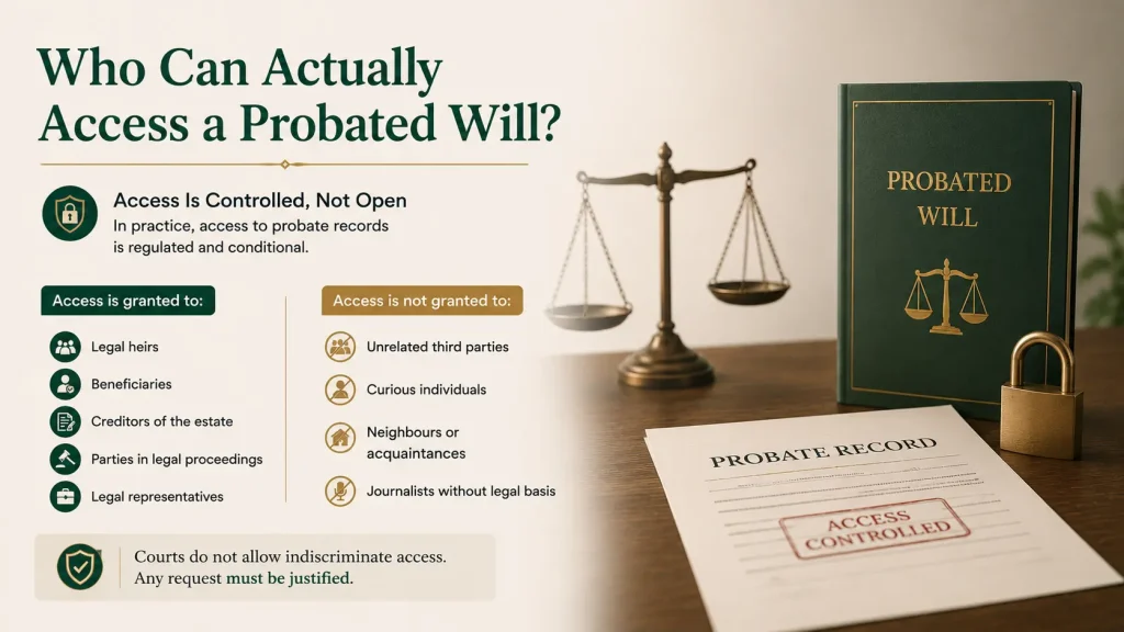 Private family trust Will probate process